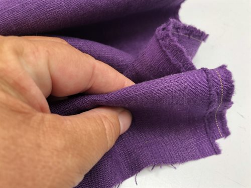 Luksus hør - blød kvalitet i violet, udgår